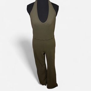 Wilfred Olive Halter Jumpsuit